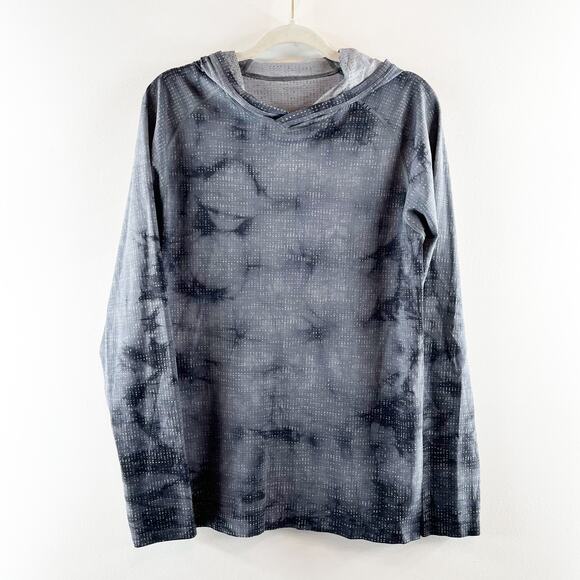 Lululemon Metal Vent Tech Hoodie 2.0 Disconnect Marble Dye Anchor Black Medium - Picture 2 of 4